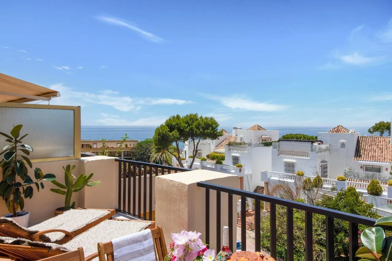 Sea View Studio I Penthouse, Beach Front Urbanization Romana Playa Elviria Apartment Marbella