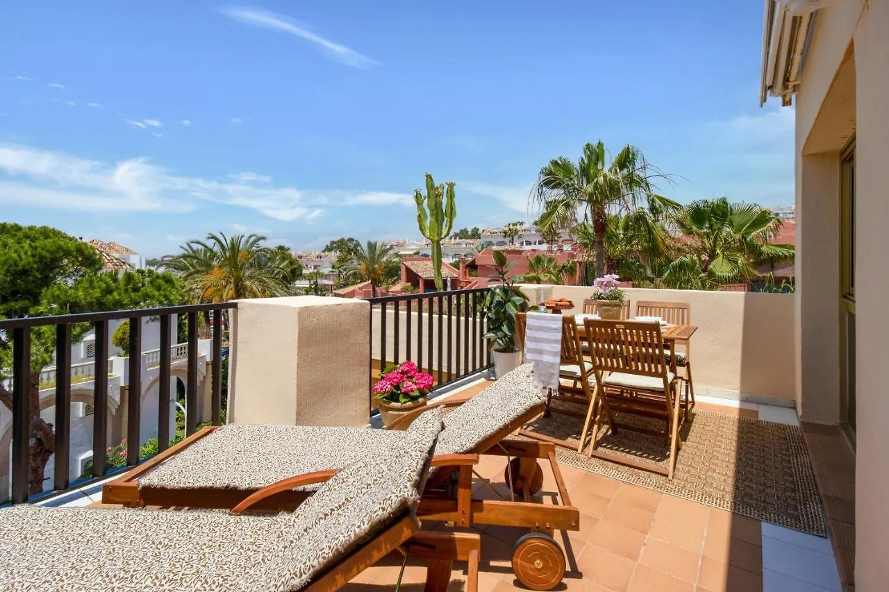 Sea View Studio I Penthouse, Beach Front Urbanization Romana Playa Elviria Apartment Marbella Spain